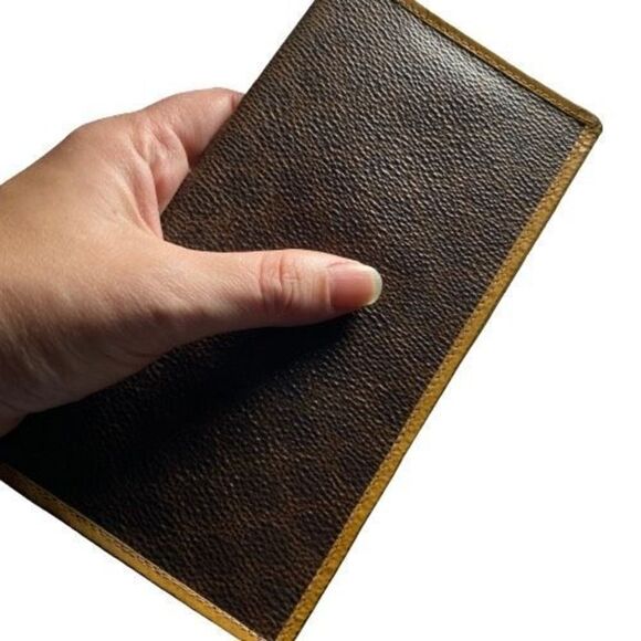 Authentic Celine Macadam Vintage Long PVC & Leather Bifold Wallet **FLAWS** - Picture 9 of 9